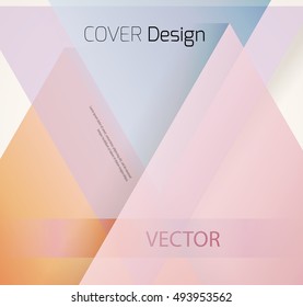 Abstract background with colorful triangles and space for text. Texture for covers, banners, booklets, etc. For web or printed media.