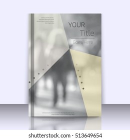 Abstract background with colorful triangles and space for text over stylish blurred image. Texture for covers, banners, booklets, etc. Background texxture for web or printed media.