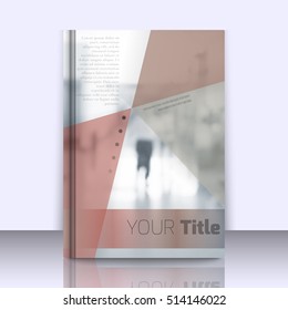Abstract background with colorful triangles and space for text over stylish blurred image. Texture for covers, banners, booklets, etc. Background texxture for web or printed media.
