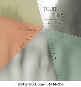 Abstract background with colorful triangles and space for text over stylish blurred image. Texture for covers, banners, booklets, etc. Background texxture for web or printed media.