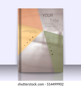 Abstract background with colorful triangles and space for text over stylish blurred image. Texture for covers, banners, booklets, etc. Background texxture for web or printed media.