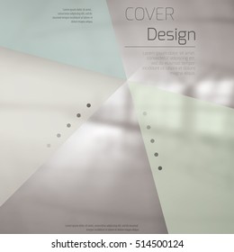 Abstract background with colorful triangles and space for text over stylish blurred image. Texture for covers, banners, booklets, etc. Background texxture for web or printed media.