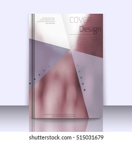 Abstract background with colorful triangles and space for text over stylish blurred image. Texture for covers, banners, booklets, etc. Background texxture for web or printed media.