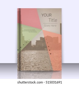 Abstract background with colorful triangles and space for text over stylish blurred image. Texture for covers, banners, booklets, etc. Background texxture for web or printed media.