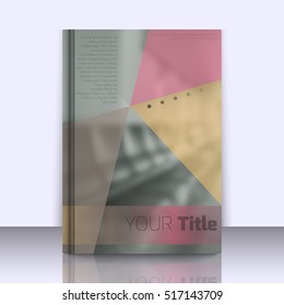 Abstract background with colorful triangles and space for text over stylish blurred image. Texture for covers, banners, booklets, etc. Background texxture for web or printed media.