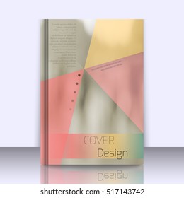 Abstract background with colorful triangles and space for text over stylish blurred image. Texture for covers, banners, booklets, etc. Background texxture for web or printed media.
