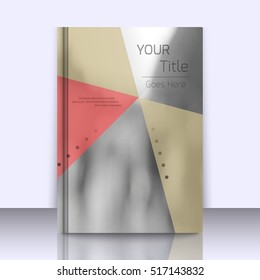 Abstract background with colorful triangles and space for text over stylish blurred image. Texture for covers, banners, booklets, etc. Background texxture for web or printed media.