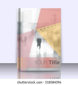 Abstract background with colorful triangles and space for text over stylish blurred image. Texture for covers, banners, booklets, etc. Background texxture for web or printed media.