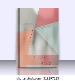 Abstract background with colorful triangles and space for text over stylish blurred image. Texture for covers, banners, booklets, etc. Background texxture for web or printed media.