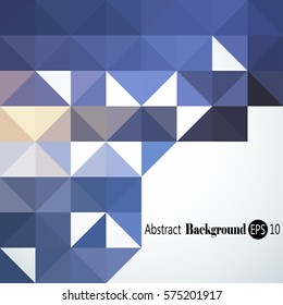 Abstract background with colorful triangles and squares