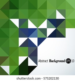 Abstract background with colorful triangles and squares