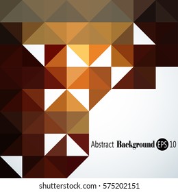 Abstract background with colorful triangles and squares