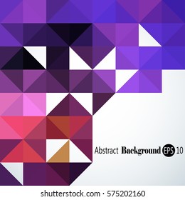 Abstract background with colorful triangles and squares