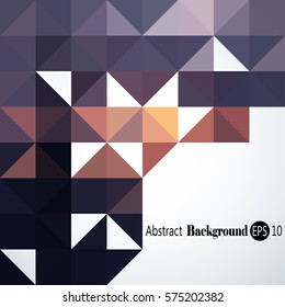 Abstract background with colorful triangles and squares