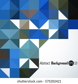 Abstract background with colorful triangles and squares