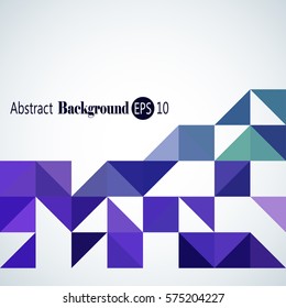 Abstract background with colorful triangles and squares
