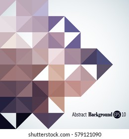 Abstract background with colorful triangles and squares