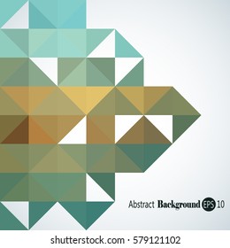 Abstract background with colorful triangles and squares