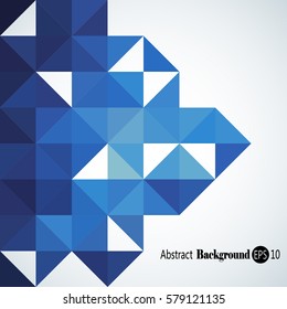 Abstract background with colorful triangles and squares