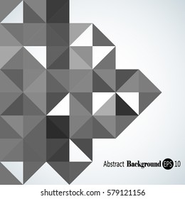 Abstract background with colorful triangles and squares