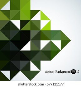 Abstract background with colorful triangles and squares