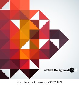 Abstract background with colorful triangles and squares