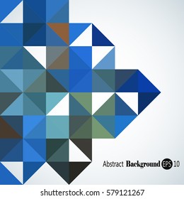 Abstract background with colorful triangles and squares