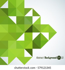 Abstract background with colorful triangles and squares