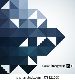Abstract background with colorful triangles and squares