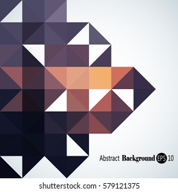Abstract background with colorful triangles and squares