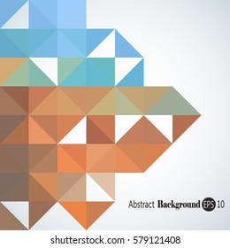 Abstract background with colorful triangles and squares