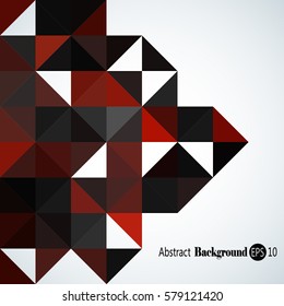 Abstract background with colorful triangles and squares