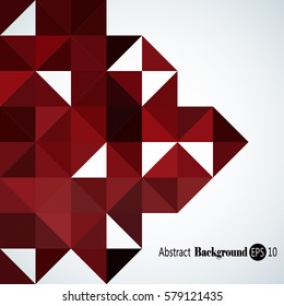Abstract background with colorful triangles and squares