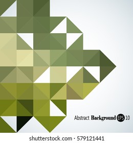 Abstract background with colorful triangles and squares