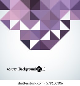 Abstract background with colorful triangles and squares