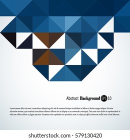 Abstract background with colorful triangles and squares