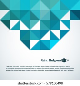 Abstract background with colorful triangles and squares