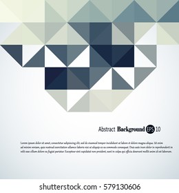 Abstract background with colorful triangles and squares