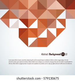 Abstract background with colorful triangles and squares