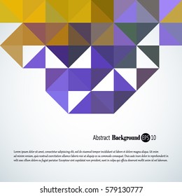 Abstract background with colorful triangles and squares