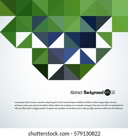 Abstract background with colorful triangles and squares