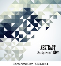 Abstract background with colorful triangles and squares