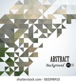 Abstract background with colorful triangles and squares