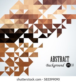 Abstract background with colorful triangles and squares