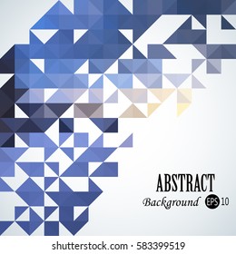 Abstract background with colorful triangles and squares