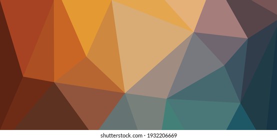 Abstrakter Hintergrund bunter Dreiecke. Vektorgrafik. 