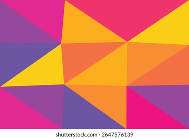 arrière-plan abstrait avec triangles colorés. Illustration vectorielle.