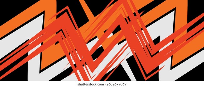 Abstract background with colorful triangular and arrow pattern. Abstract geometric wallpaper