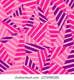 Abstract background with colorful triangular stripes pattern