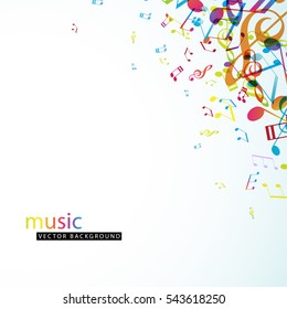 Abstract background with colorful tunes.